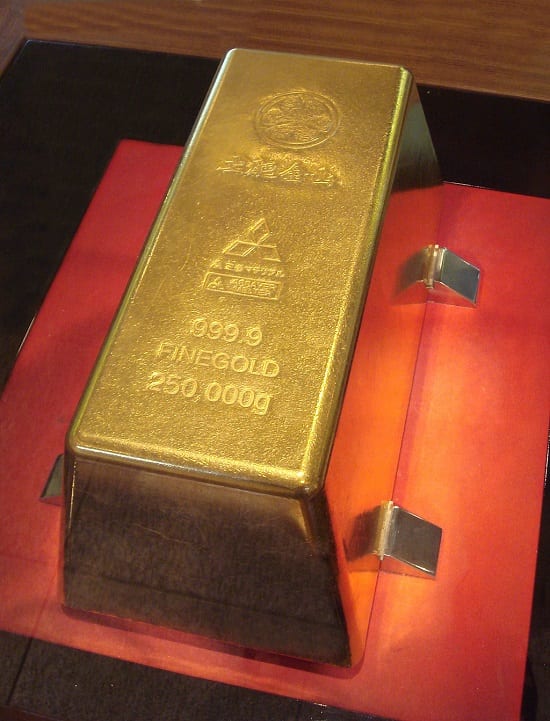 This 250kg gold bar could well be one of the largest in the world